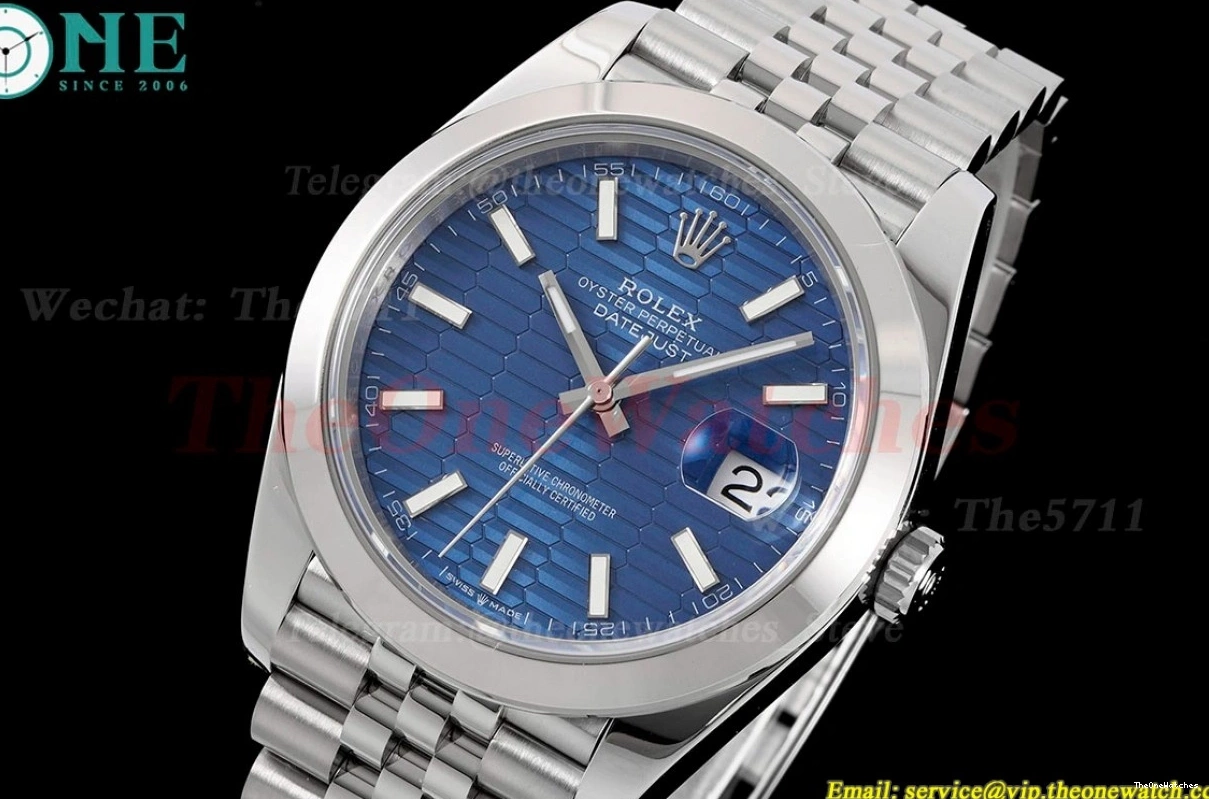41mm SS Blue 904L VR3235 Stk Datejust King 126300 Jubilee SS 0412
